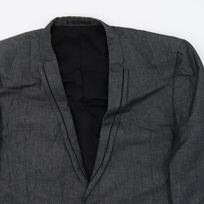 Next Mens Grey   Jacket Suit Jacket Size XL
