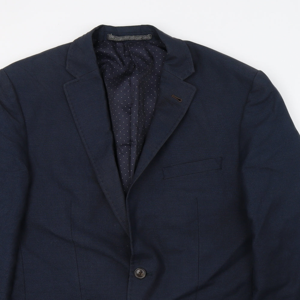 M&S Mens Blue   Jacket Suit Jacket Size M