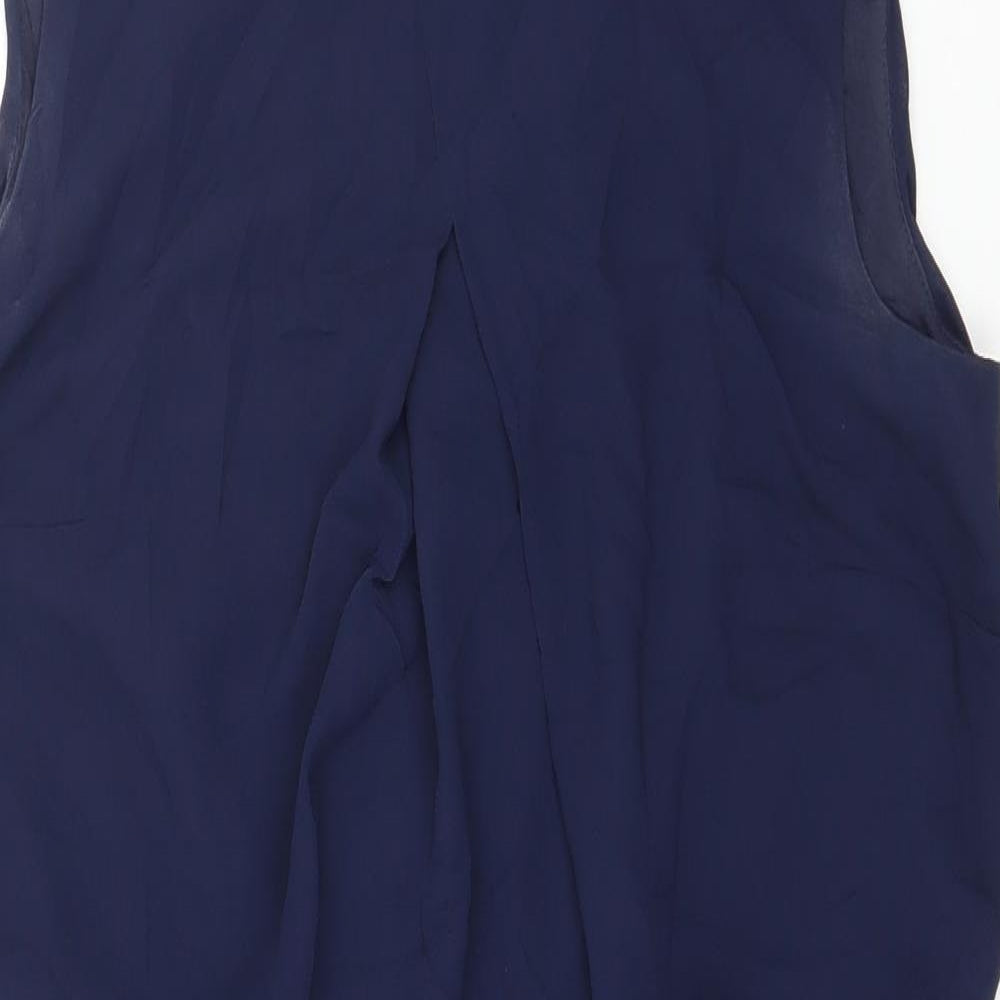 Dorothy Perkins Womens Blue  Lace A-Line  Size 12