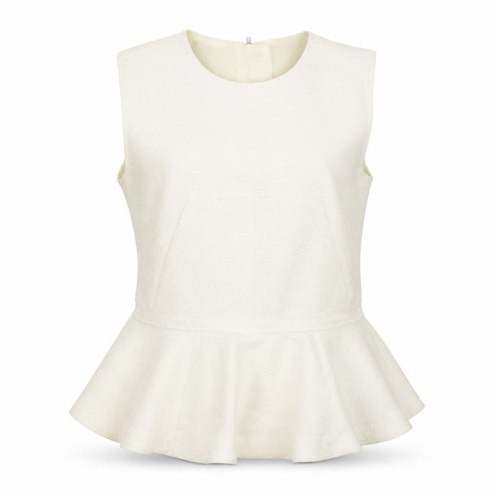 H&M Womens Ivory   Basic Blouse Size 10