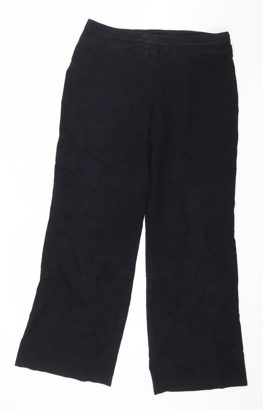 Marks and Spencer Womens Black   Trousers  Size 12 L20 in