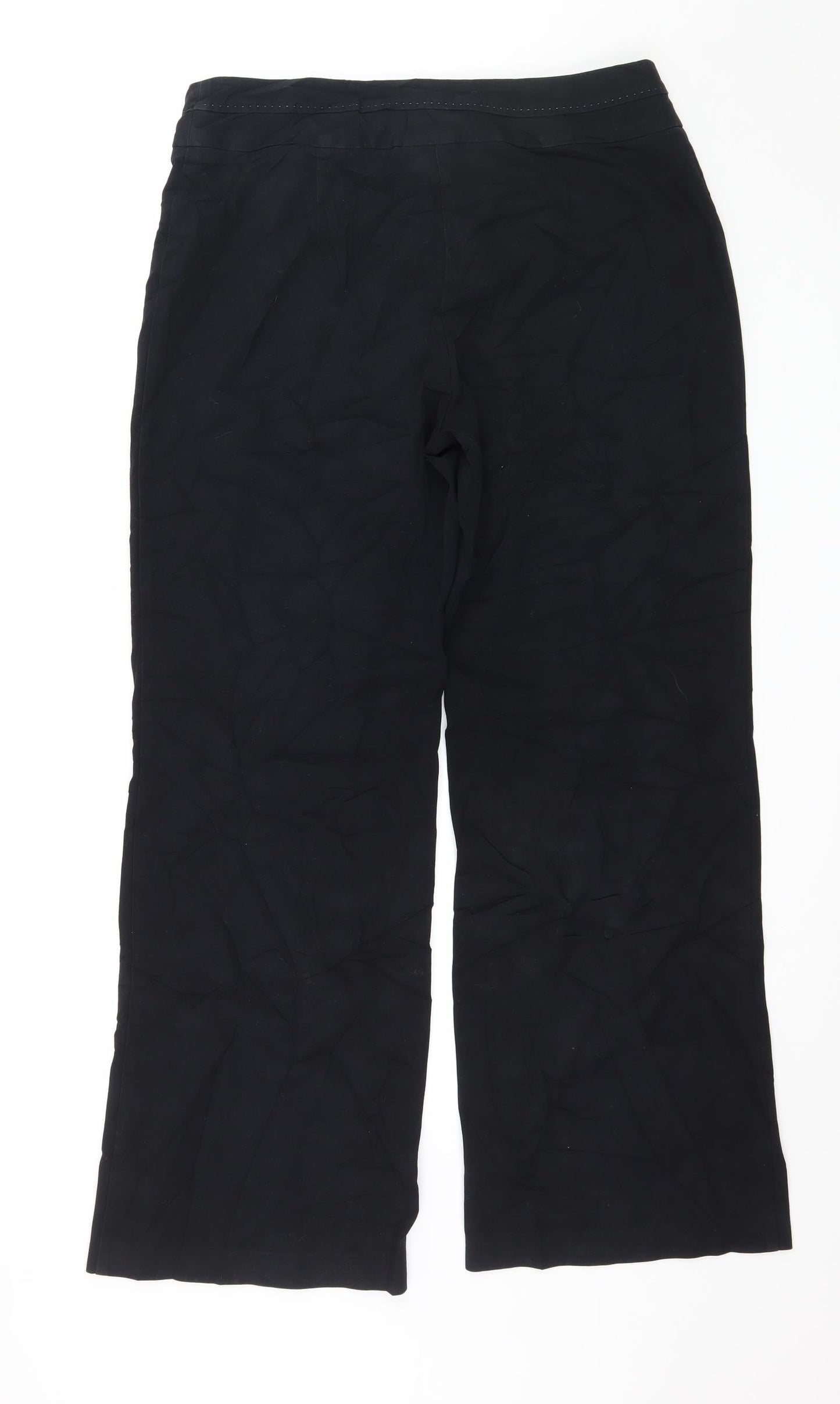 Marks and Spencer Womens Black   Trousers  Size 12 L20 in