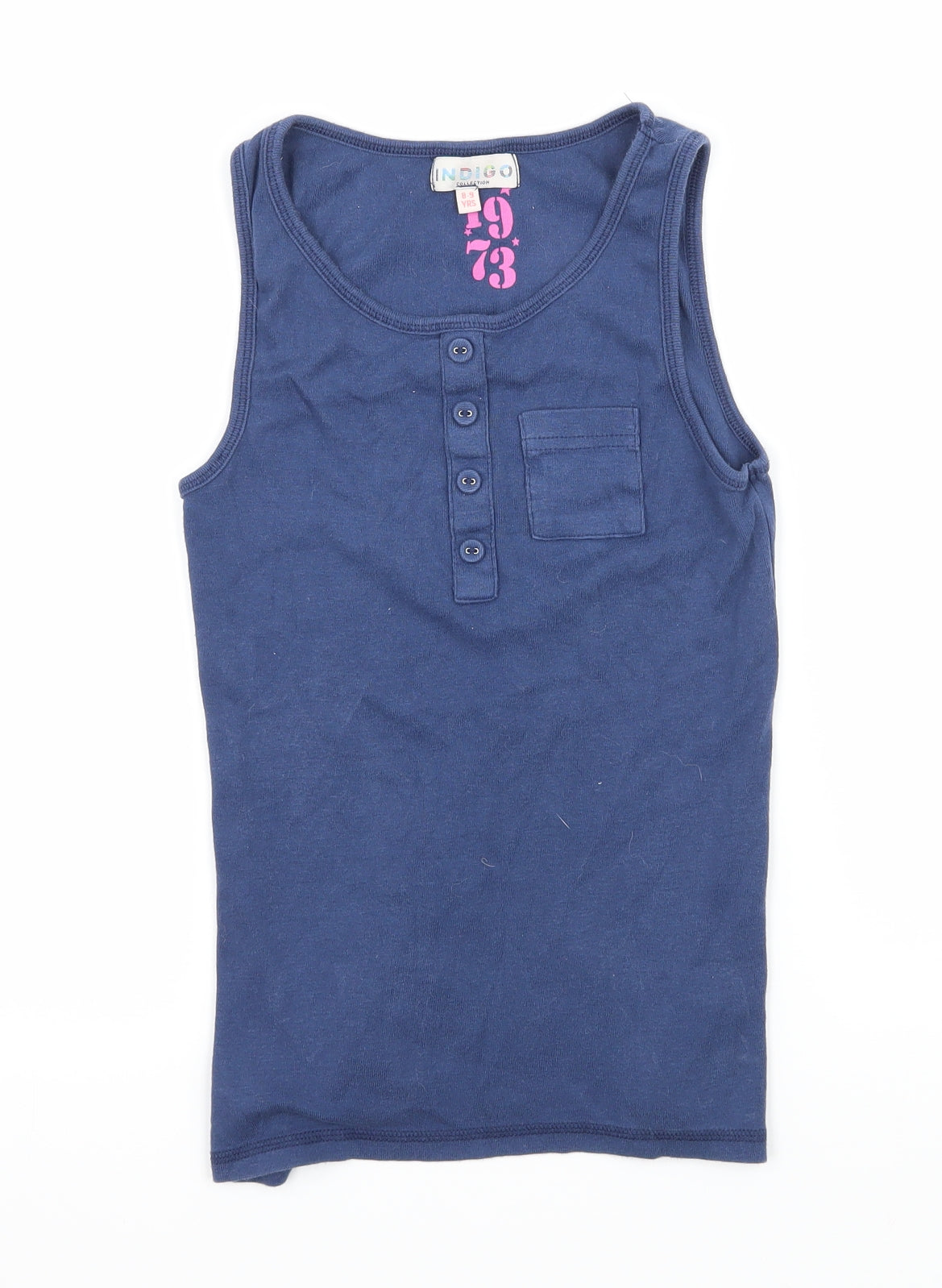 H&M Girls Black  Jersey Basic Tank Size 8-9 Years