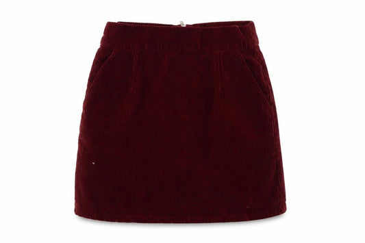 Topshop Womens Red  Corduroy A-Line Skirt Size 26 in