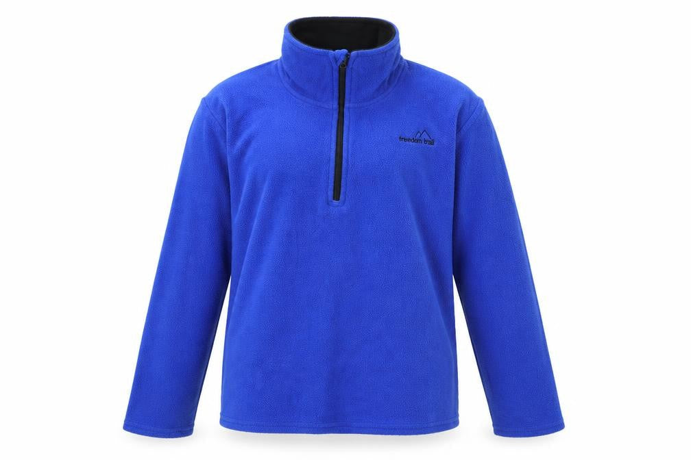 Freedom Trail Womens Blue  Fleece Pullover Sweatshirt Size 4