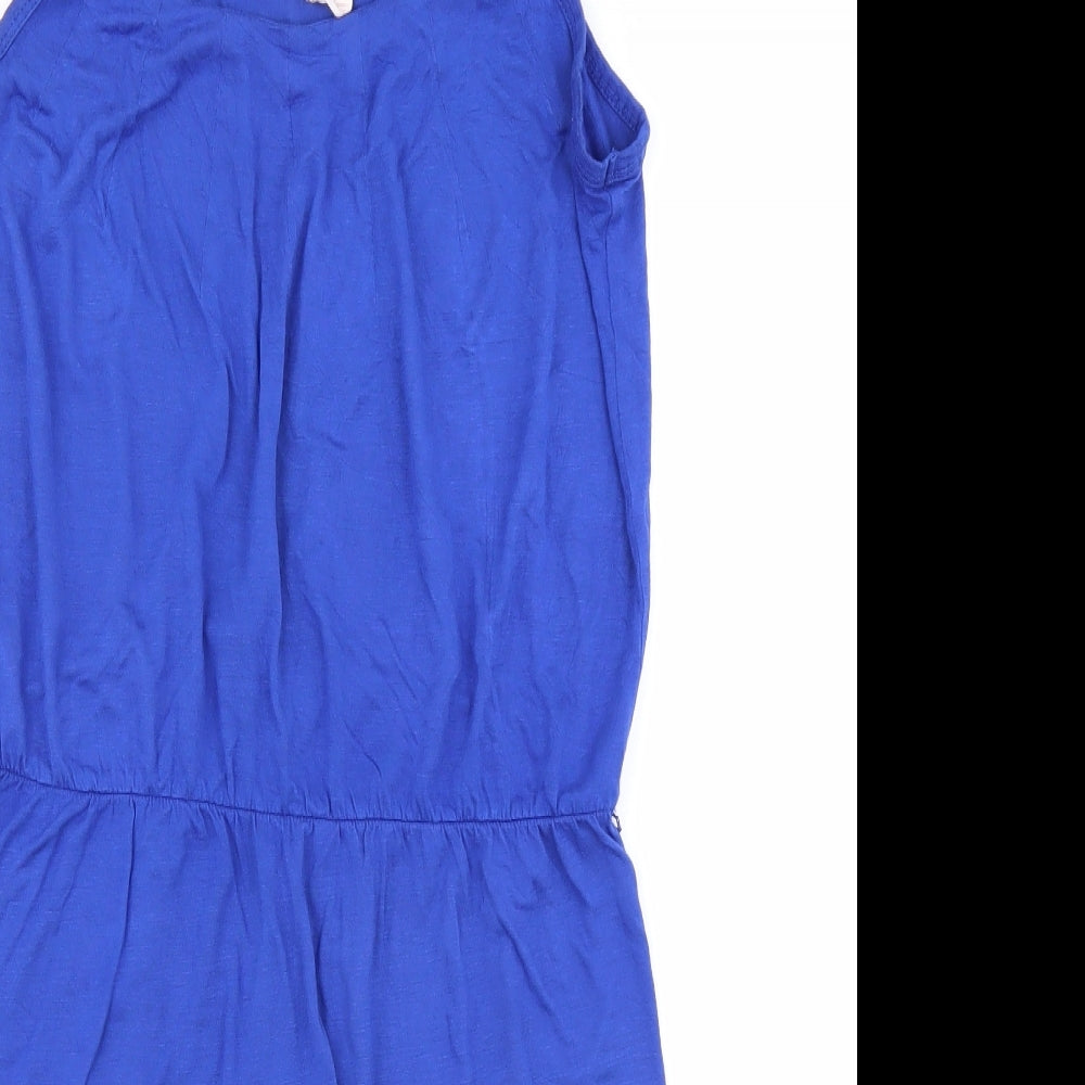 m&s Womens Blue   Skater Dress  Size S