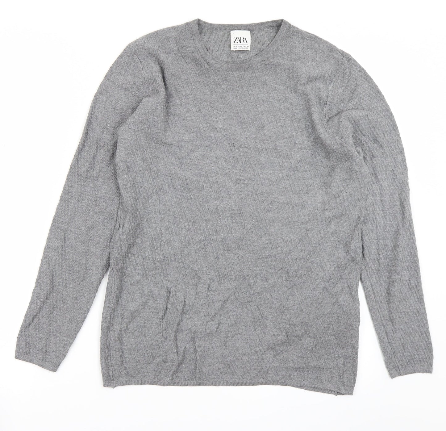 Zara Womens Grey   Basic T-Shirt Size M