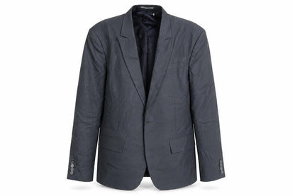 Front view of Fashion women’s grey jacket suit jacket one size