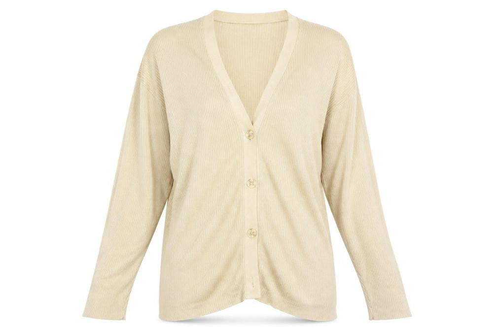 Suchita Womens Gold   Cardigan Jumper One Size