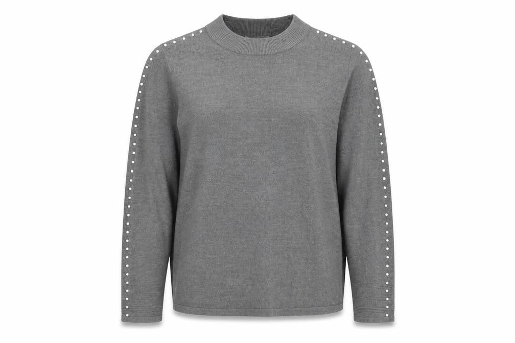 Classic Womens Grey   Pullover Sweatshirt Size 16