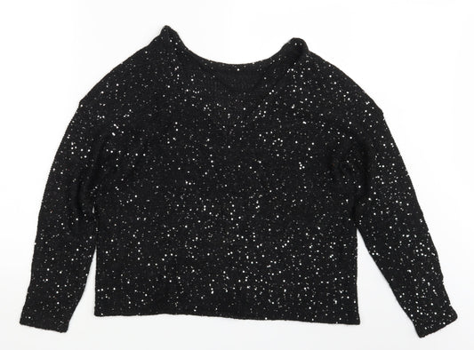 Vera Moda` Womens Black   Pullover Jumper One Size