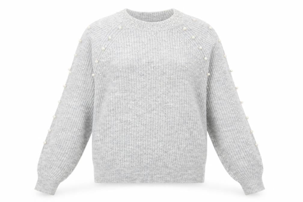 Papaya Womens Grey   Pullover Jumper Size S
