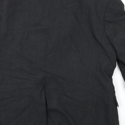 Brand and care label for Cecil gee men’s grey jacket suit jacket, size 38