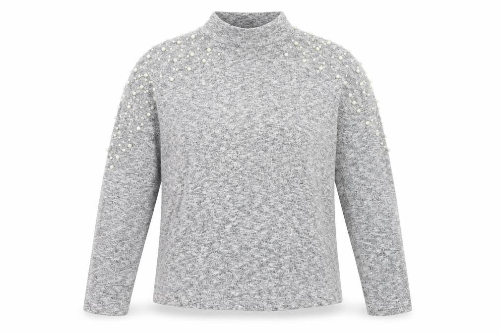 H&M Womens Grey  Knit Pullover Jumper Size S