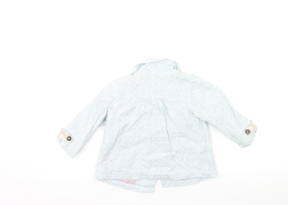 Back view of Henry girls’ blue floral jacket, size 3, years