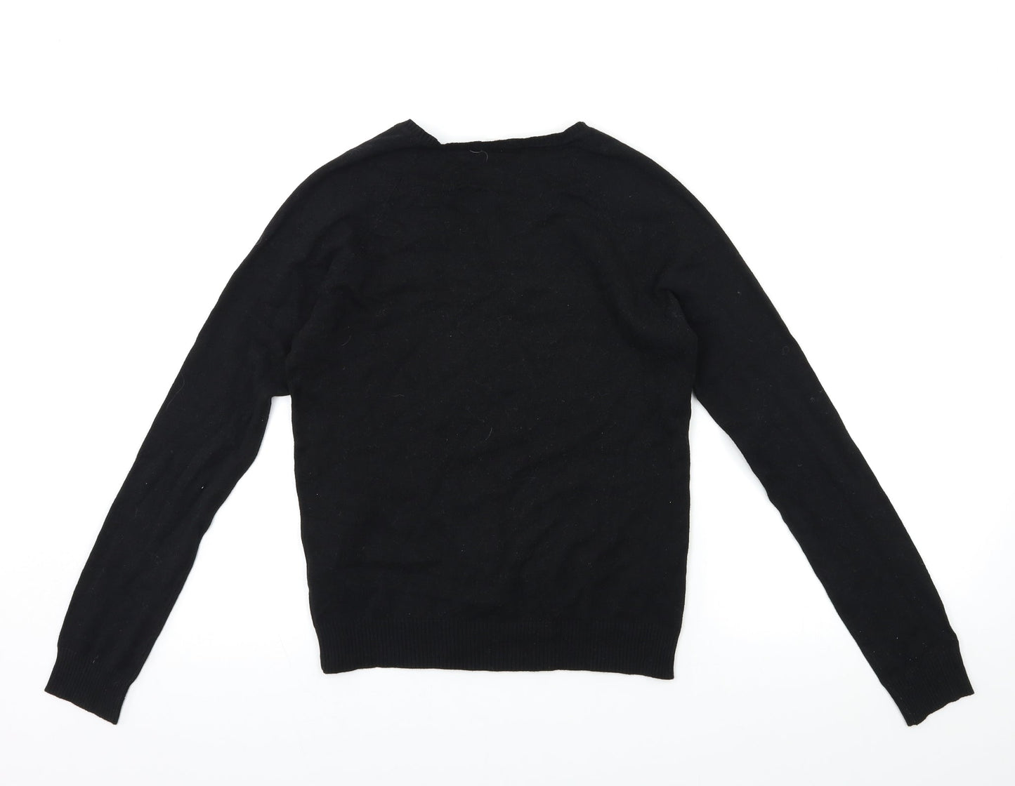 Preworn Womens Black  Knit Pullover Jumper Size L