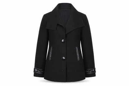 La Redoute Womens Black   Overcoat Coat Size 6