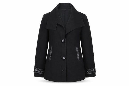 La Redoute Womens Black   Overcoat Coat Size 6