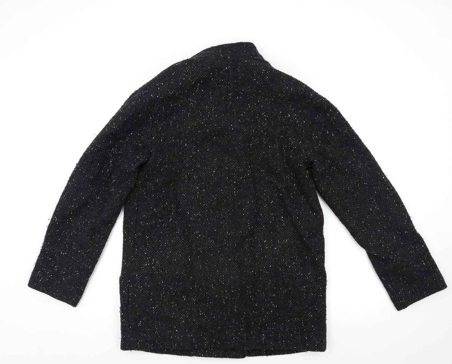 Mango Womens Black   Overcoat Coat Size M