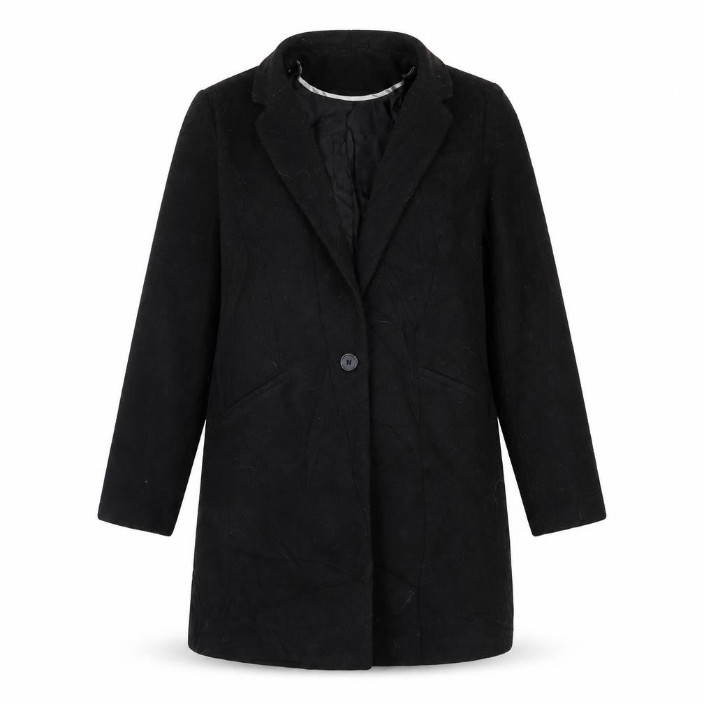 Atmosphere Womens Black   Overcoat Coat Size 10