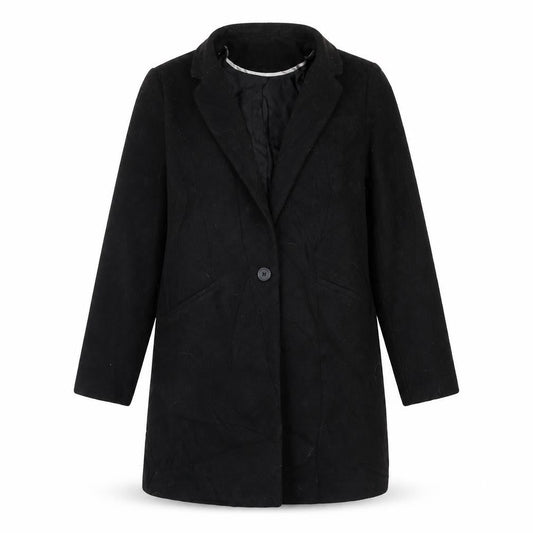 Atmosphere Womens Black   Overcoat Coat Size 10