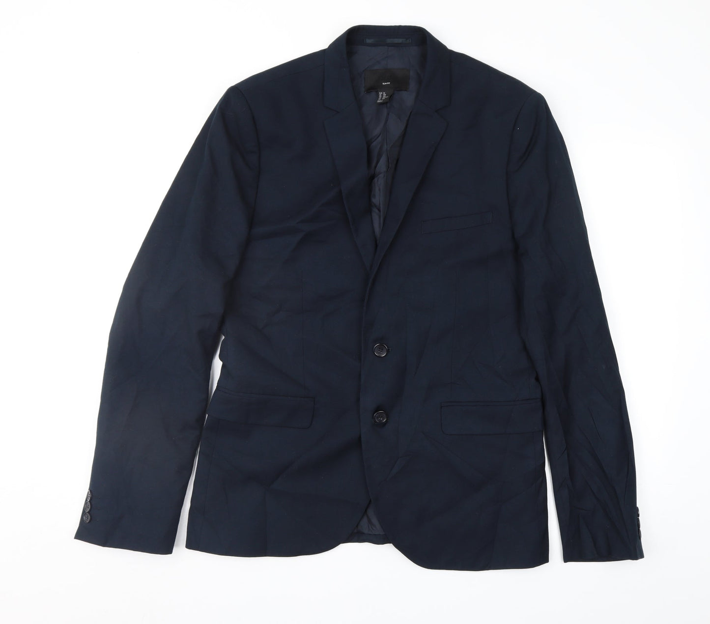H&M Mens Blue   Jacket Suit Jacket Size 38