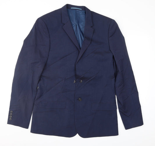 River Island Mens Blue   Jacket Suit Jacket Size 40