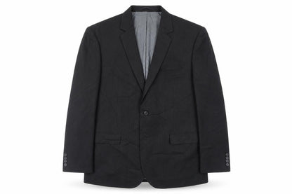 F&F Mens Black Striped  Jacket Suit Jacket Size 42