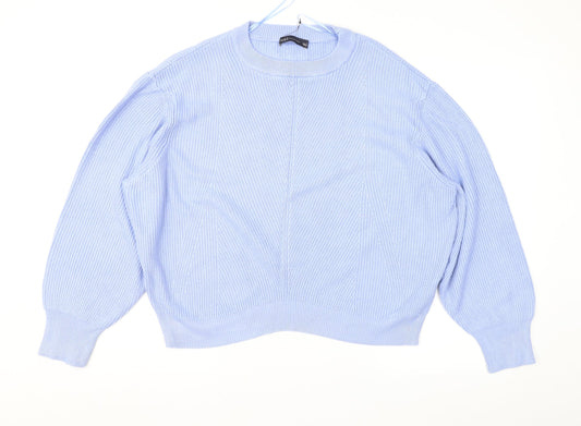 Marks and Spencer Womens Blue   Pullover Jumper Size L