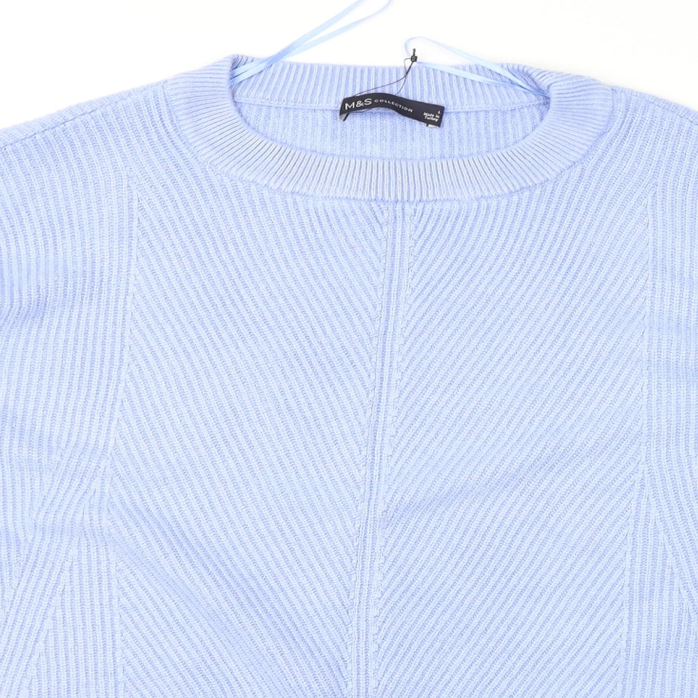 Marks and Spencer Womens Blue   Pullover Jumper Size L