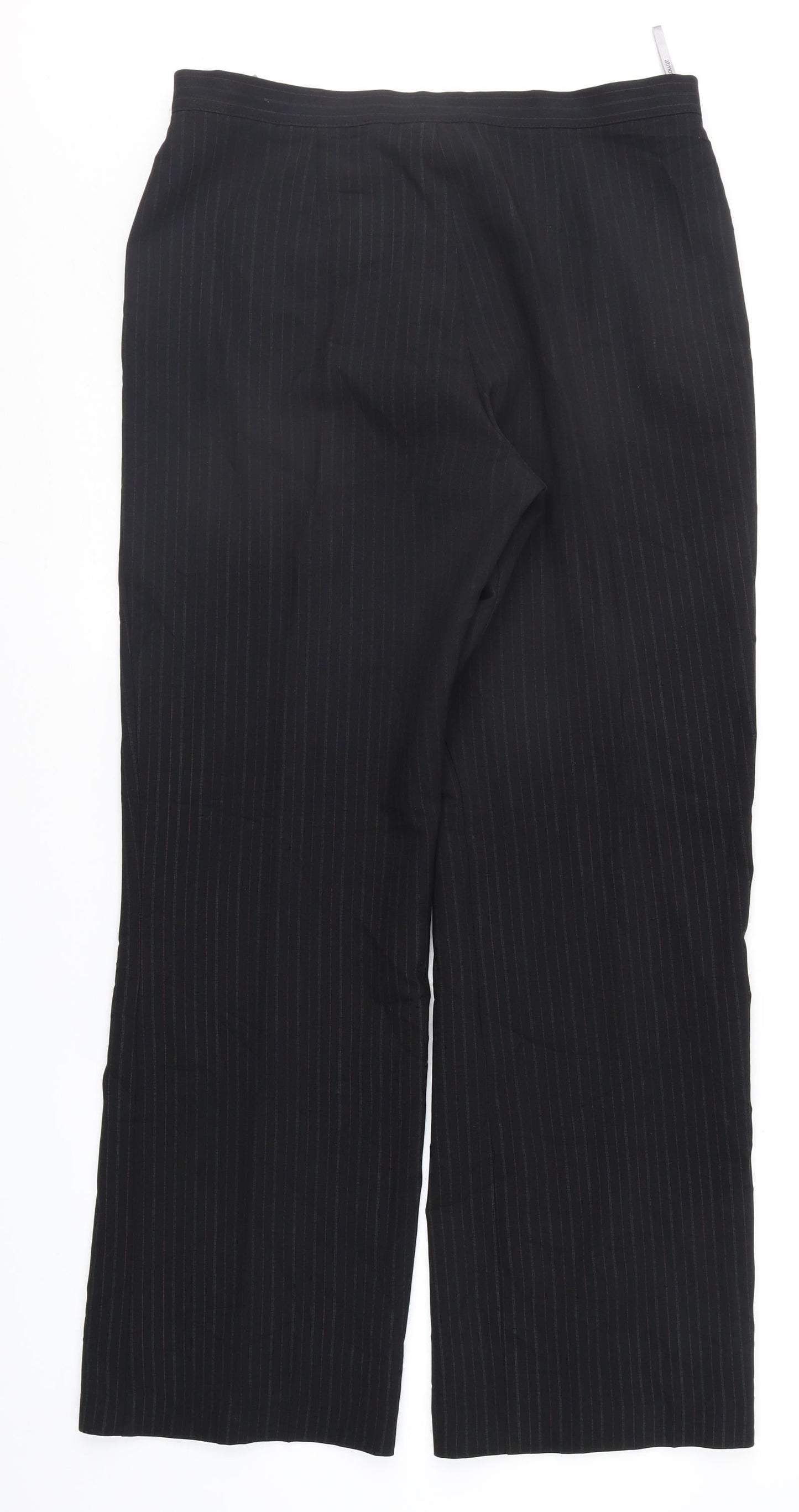 Atmosphere Womens Black Striped  Trousers  Size 14 L30 in