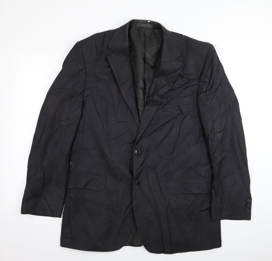 BHS Mens Grey Striped  Jacket Blazer Size 42
