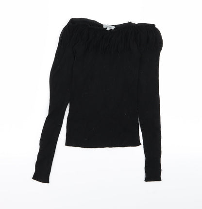 Per Una Womens Black   Basic T-Shirt Size 8