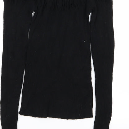 Per Una Womens Black   Basic T-Shirt Size 8