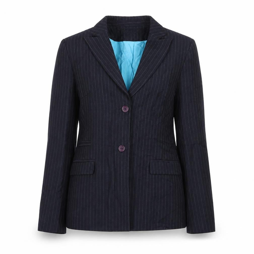 sarah coggles Mens Blue Striped  Jacket Blazer Size XS