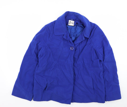elegance Womens Blue   Jacket  Size 16