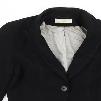 Wallis Womens Black   Jacket Blazer Size 8