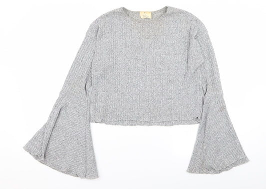 pins and needles Womens Grey   Basic T-Shirt Size L