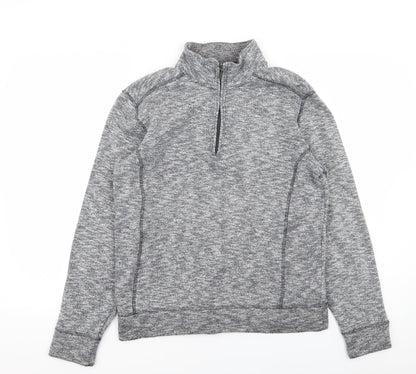 Additional front view of Easy men’s grey jumper, size S