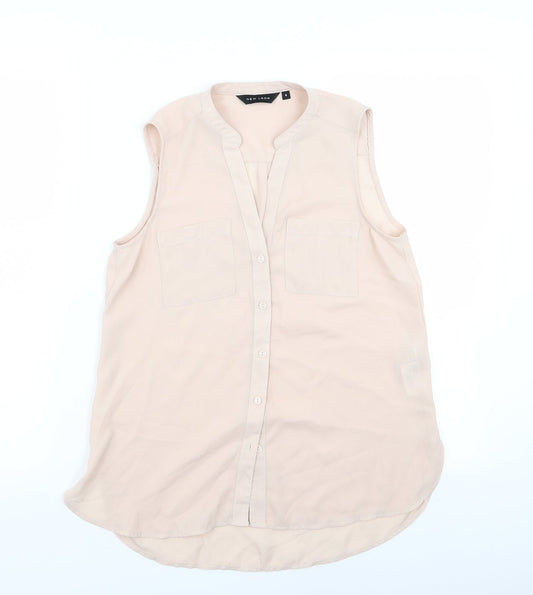 New Look Womens Pink   Basic Blouse Size 6
