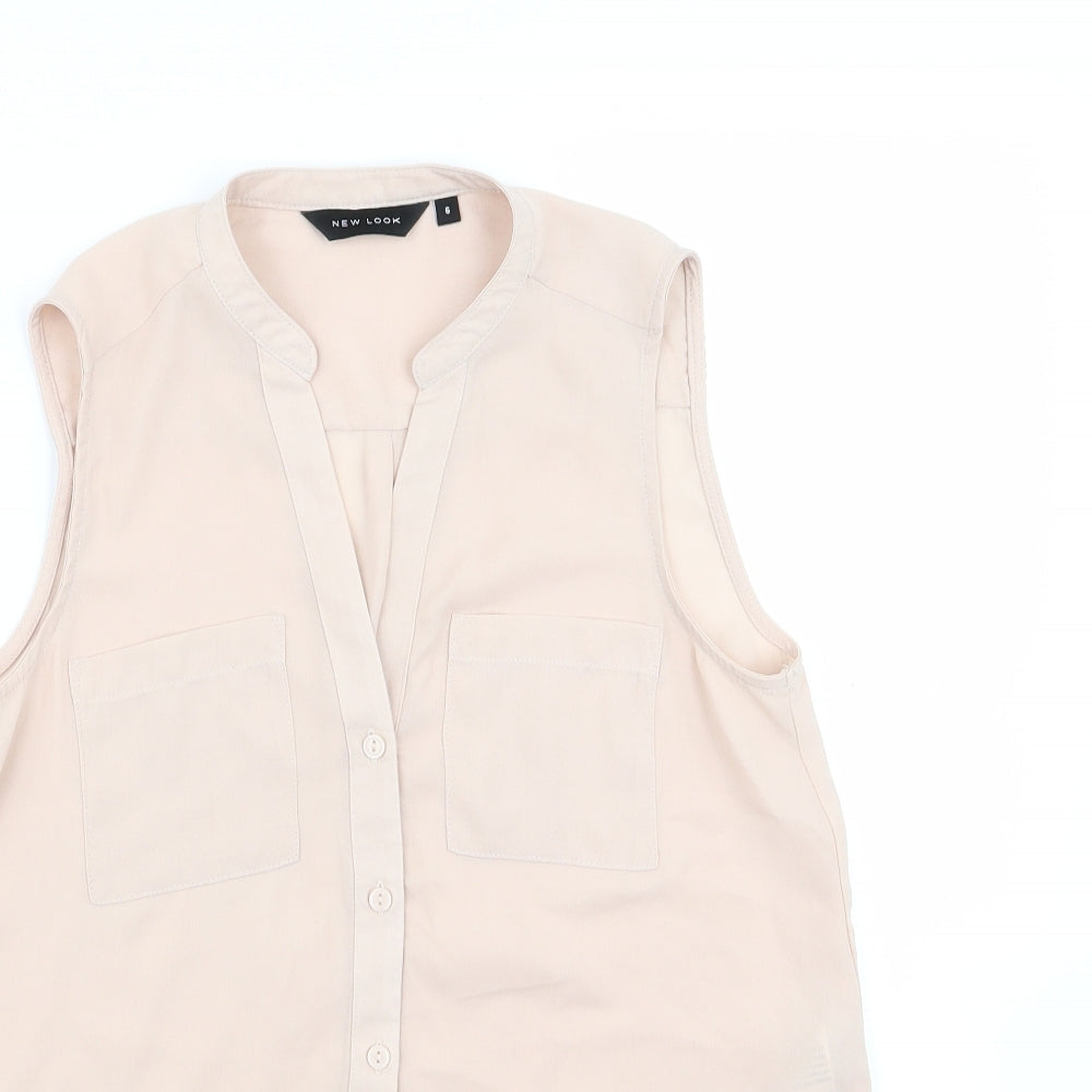 New Look Womens Pink   Basic Blouse Size 6