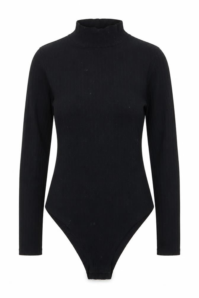 Boohoo Womens Black   Bodysuit One-Piece Size 8