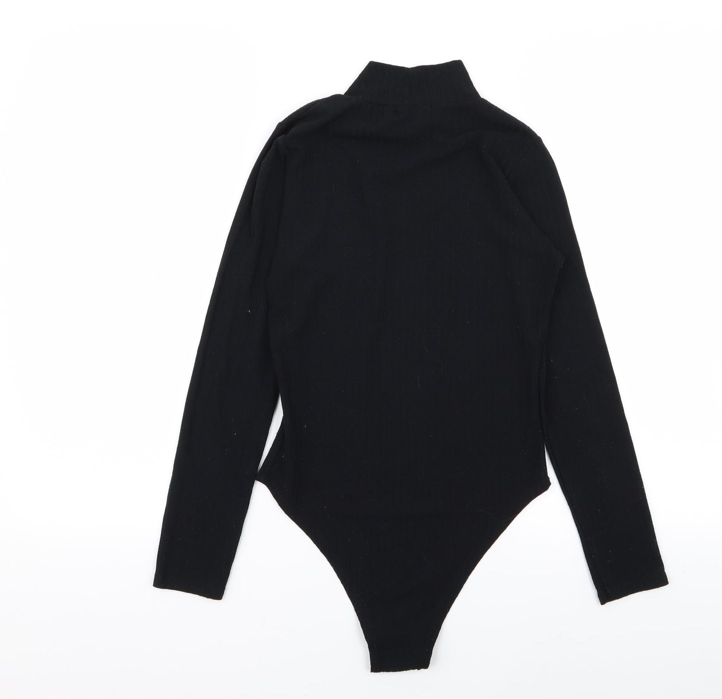 Boohoo Womens Black   Bodysuit One-Piece Size 8