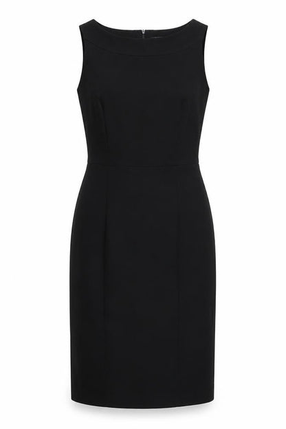 Front view of Papaya women’s black a-line, size UK 10