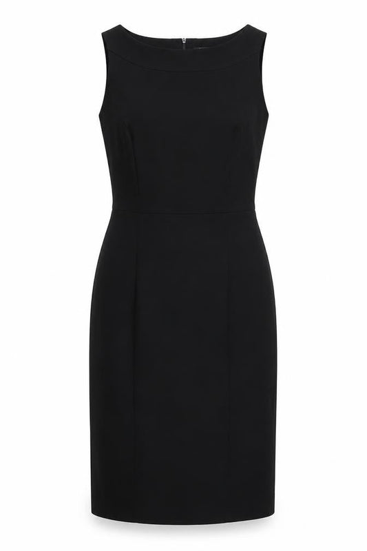 Front view of Papaya women’s black a-line, size UK 10