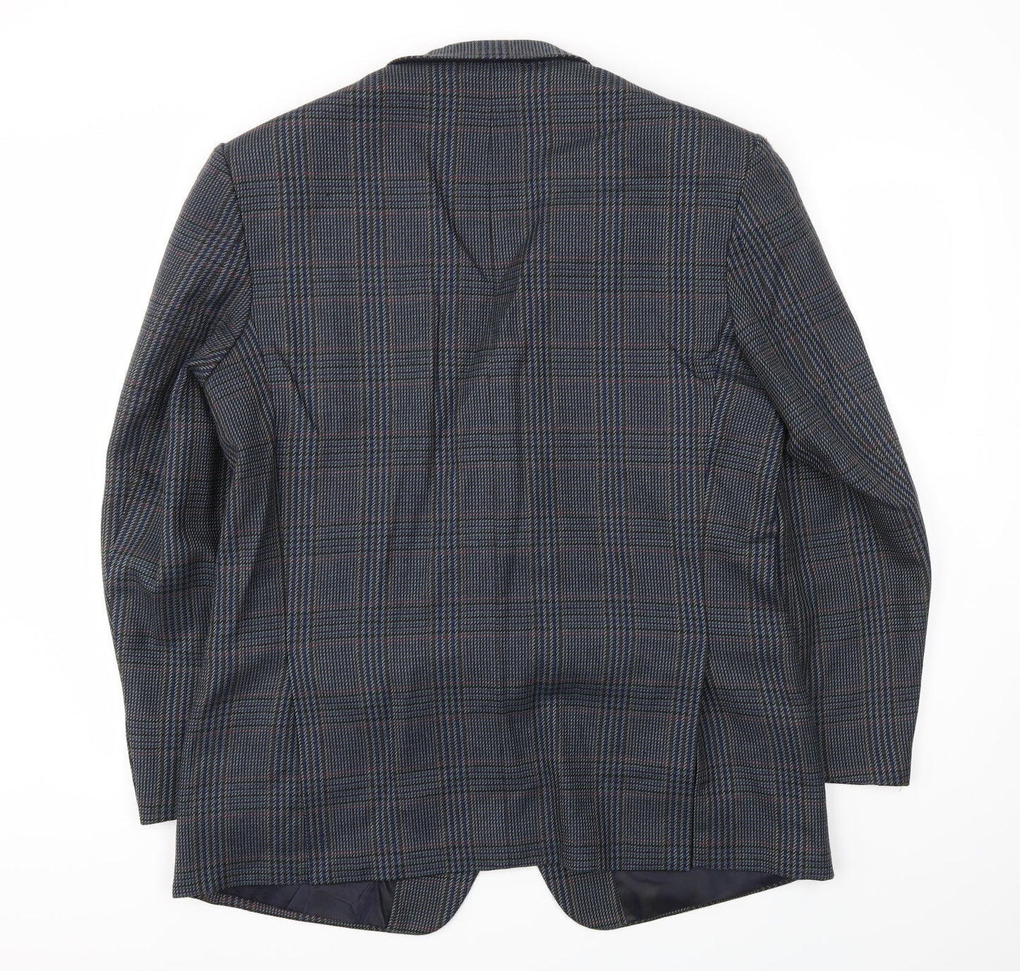 Preworn Mens Blue Check  Jacket Blazer Size 42
