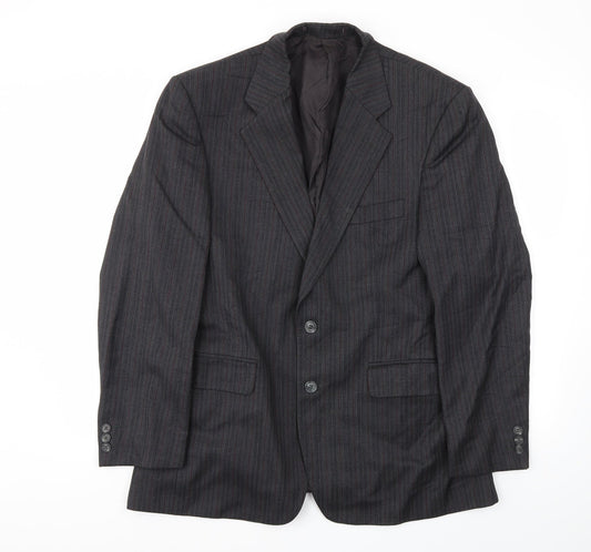 LABEL Mens Grey   Jacket Blazer Size 40