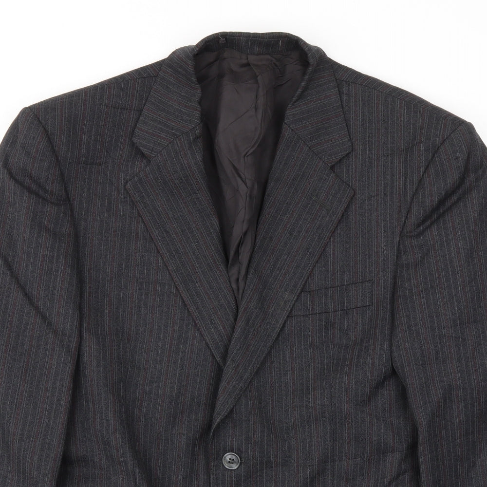 LABEL Mens Grey   Jacket Blazer Size 40