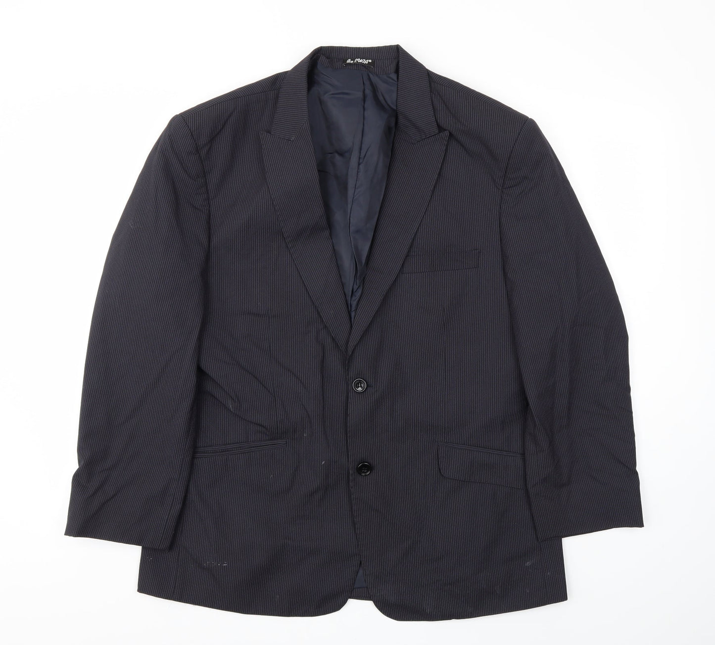 BY LUCA Mens Blue Striped  Jacket Blazer Size 42