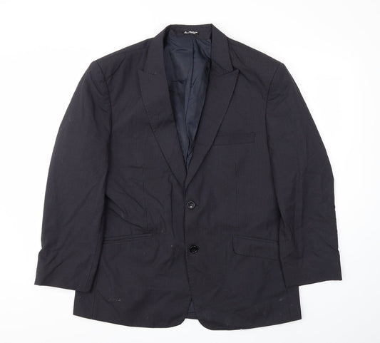 BY LUCA Mens Blue Striped  Jacket Blazer Size 42